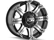 Ion 187 17x9 8x180 10mm Black Machined Wheel Rim