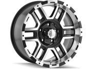 ION 179 17x8 7x150 10mm Black Machined Wheel Rim