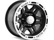 ION 133 15x8 5x114.3 5x4.5 27mm Black Wheel Rim