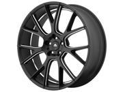 Adventus AVX 7 22x10 5x120 20mm Black Milled Wheel Rim