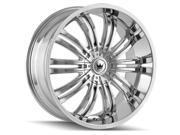 Mazzi 363 Swank 20x8.5 5x108 5x114.3 35mm Chrome Wheel Rim