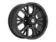 Sendel S13 17x8 6x139.7 6x5.5 25mm Matte Black Wheel Rim