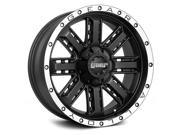 Gear Alloy 723MB Nitro 22x9.5 8x180 6mm Black Machined Wheel Rim