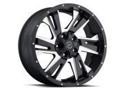 Sendel S36 18x9 5x127 5x139.7 10mm Matte Black Milled Wheel Rim