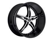 2Crave No.14 18x7.5 5x112 35mm Black Machined Wheel Rim