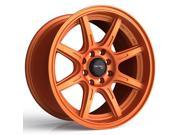 Drifz 308OR Spec R 15x8 4x100 4x114.3 25mm Orange Wheel Rim