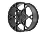 KMC KM695 Crosshair 22x9 5x114.3 5x120 35mm Satin Black Wheel Rim