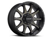 Raceline 930DM Shift 18x8 5x114.3 5x127 35mm Black Machined Wheel Rim