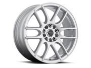 Raceline 141S Mystique 16x7 4x100 4x108 40mm Silver Wheel Rim