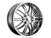 Platinum 200C Apex FWD 15x7 4x100 4x108 40mm Chrome Wheel Rim