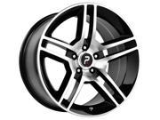 Replica 101MB Shelby GT500 18x9 5x114.3 5x4.5 30mm Black Machined Wheel Rim