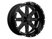 Tuff T 15 18x10 8x170 13mm Black Milled Wheel Rim