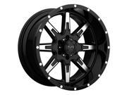Tuff T 15 22x10 6x139.7 6x5.5 5mm Black Machined Wheel Rim