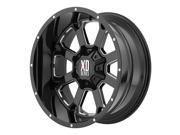 XD Series XD825 Buck 25 20x9 6x135 6x139.7 0mm Black Milled Wheel Rim