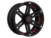 Tuff T 01 18x9 6x139.7 6x5.5 13mm Black Red Wheel Rim