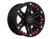 Tuff T 01 16x8 5x139.7 5x5.5 10mm Black Red Wheel Rim