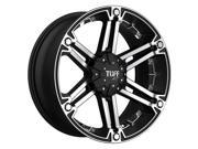 Tuff T 01 20x9 5x114.3 5x127 10mm Black Machined Wheel Rim