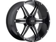 MKW M89 17x9 5x127 5x5 10mm Black Machined Wheel Rim