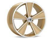 Hurst HT325 Dazzler 20x10 5x115 18mm Gold Machined Wheel Rim