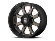 XD Series XD825 Buck 25 20x14 8x165.1 76mm Black Bronze Wheel Rim