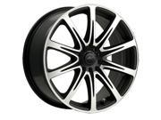 ICW Racing Wheels Euro Machined Face Gloss Black Accents 18x8 5x100 5x114.3 35 Offset 73 Hub