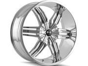 Mazzi 792 Rush 24x9.5 5x115 5x127 18mm Chrome Wheel Rim