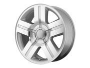 OE Performance PR147 22x9.5 6x139.7 31mm Silver Machined Wheel Rim