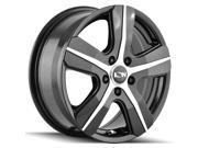 Ion 101 16x6.5 5x108 +50mm Black/Machined Wheel Rim Ion 101 16x6.5 5x108 +50mm Black/Machined Wheel Rim