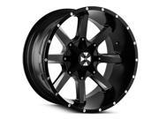 Cali Offroad 9100 Busted 20x12 8x165.1 8x170 44mm Black Milled Wheel Rim