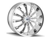 Dip D40 Fusion 24x9.5 5x115 5x120 18mm Chrome Wheel Rim