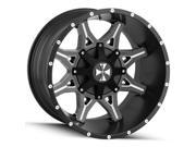 Cali Offroad 9107 Obnoxious 20x10 5x127 5x139.7 19mm Black Milled Wheel Rim