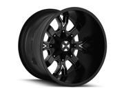 Cali OffRoad 9104 Dirty 22x14 8x165.1 8x170 76mm Black Milled Wheel Rim