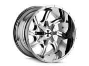 Cali Offroad 9102 Twisted 22x12 8x165.1 8x170 44mm PVD Chrome Wheel Rim