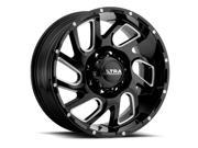 Ultra 221BM Carnage 20x10 8x165.1 8x6.5 25mm Black Milled Wheel Rim