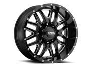 Ultra 203BM Hunter 20x10 8x165.1 25mm Black Milled Wheel Rim