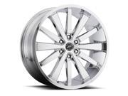 Platinum 270C Pivot 20x9 6x139.7 6x5.5 25mm Chrome Wheel Rim