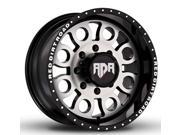 RDR RD05 Boss 20x10 5x139.7 5x5.5 12mm Black Machined Wheel Rim
