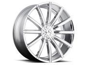 Kraze 724 Passion 24x9.5 5x127 5x139.7 20mm Chrome Wheel Rim