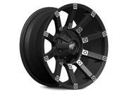 RDR RD09 Digger 17x9 5x139.7 5x5.5 12mm Black Machined Wheel Rim
