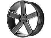 KMC KM702 20x8.5 6x139.7 35mm Black Milled Wheel Rim