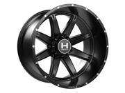 Hostile H109 Alpha 20x12 8x180 44mm Satin Black Wheel Rim
