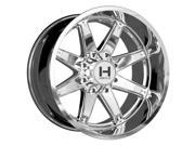Hostile H109 Alpha 24x14 8x165.1 8x6.5 76mm Chrome Wheel Rim
