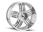 Mazzi 368 Entice 20x8.5 5x112 5x120 35mm Chrome Wheel Rim