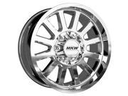 MKW M96 20x9 8x165.1 8x6.5 10mm Chrome Wheel Rim