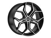 MKW M121 22x9 6x135 139.7 35mm Black Machined Wheel Rim