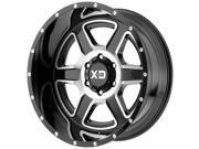 XD Series XD832 18x9 8x170 0mm Black Machined Wheel Rim