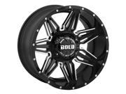 Bold Off Road BD001 20x10 5x114.3 5x127 24mm Black Milled Wheel Rim