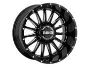 Bold Off Road BD002 20x10 5x139.7 5x150 24mm Black Milled Wheel Rim