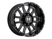 Hostile H107 Gauntlet 22x10 8x165.1 8x6.5 25mm Black Milled Wheel Rim