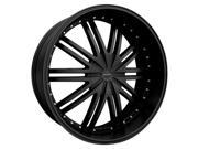 Cratus CR008 24x9.5 5x127 5x135 15mm Flat Black Wheel Rim